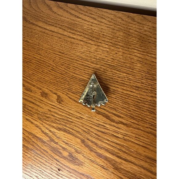 vintage Beatrix Jewels Christmas tree brooch with green enamel pin - Picture 2 of 2